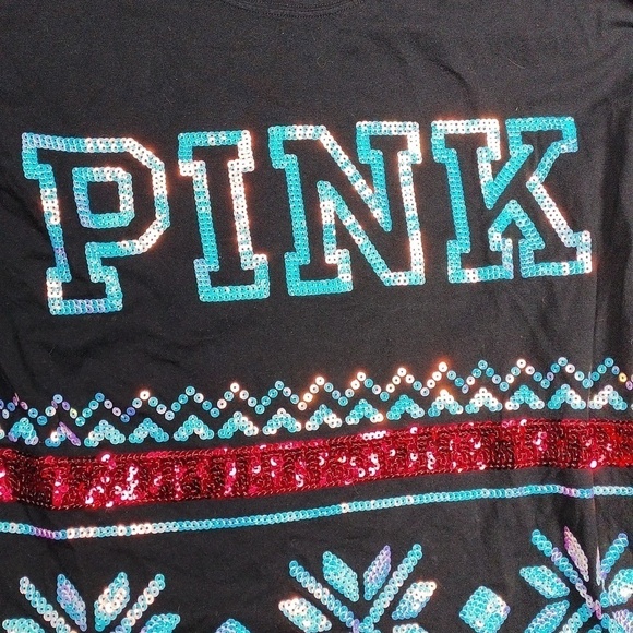 Pink Victoria Secret women's holiday long sleeved top size small - Picture 5 of 9